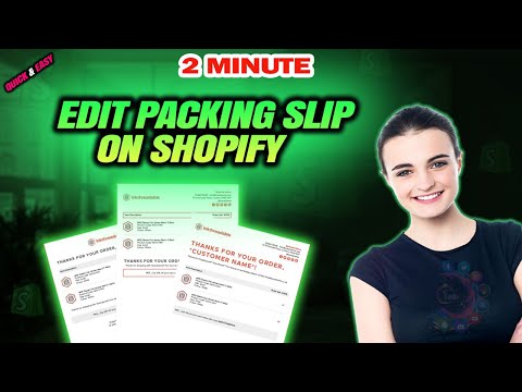How to edit packing slip on shopify 2024 (Quick & Easy)