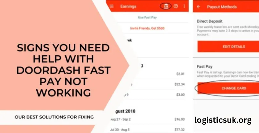 doordash fast pay not working