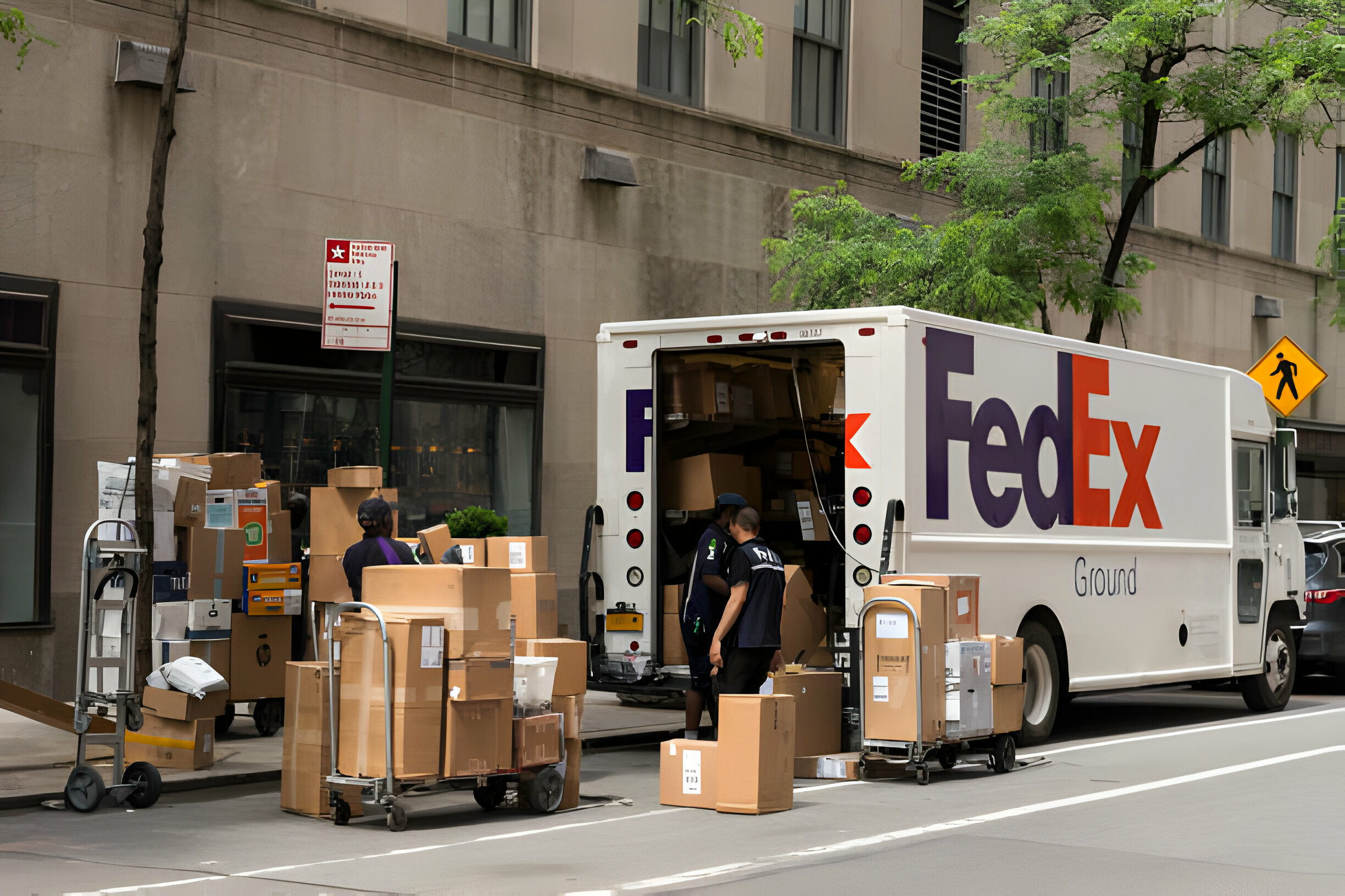 At Destination Facility FedEx: Deliveries