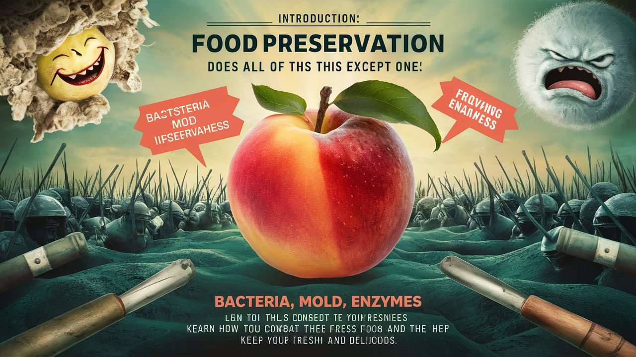 Food Preservation Does ALL of This Except ONE