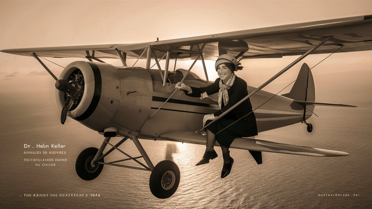 How Did Helen Keller Fly A Plane