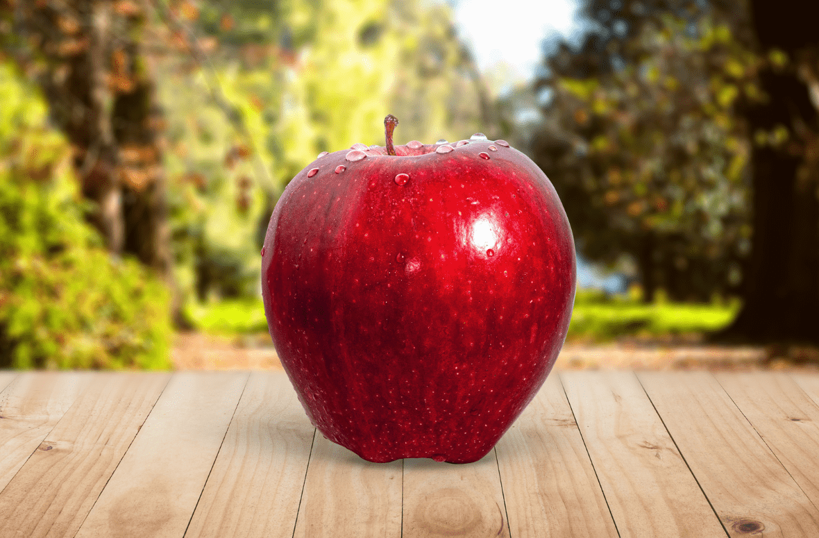 Perfectly ripe apples symbolize nature's simple beauty.