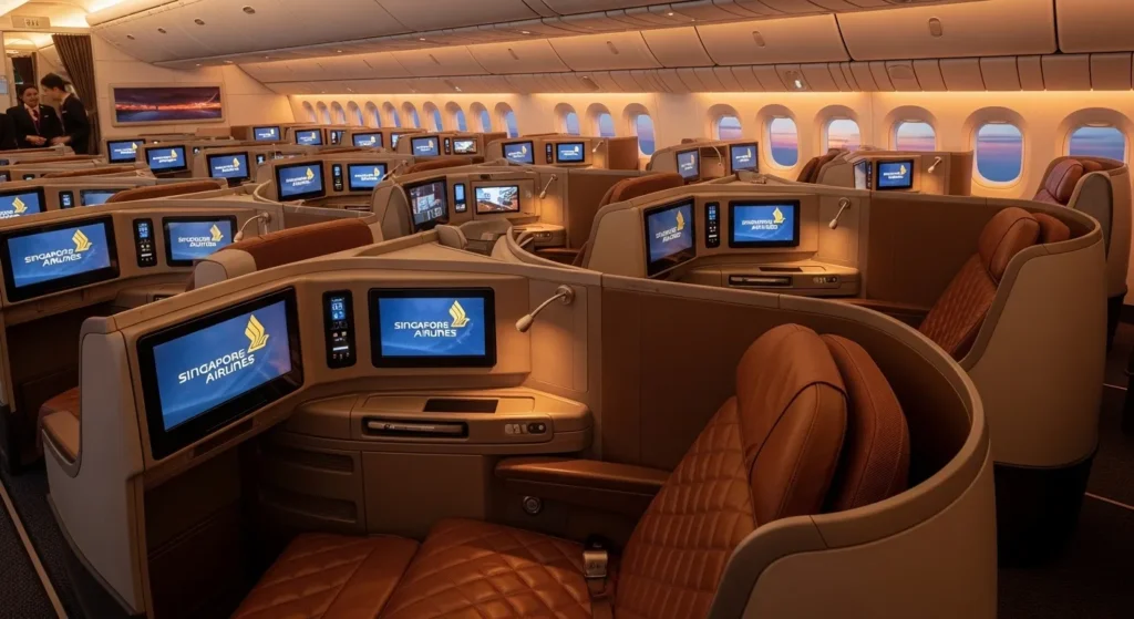 singapore airlines a380 business class