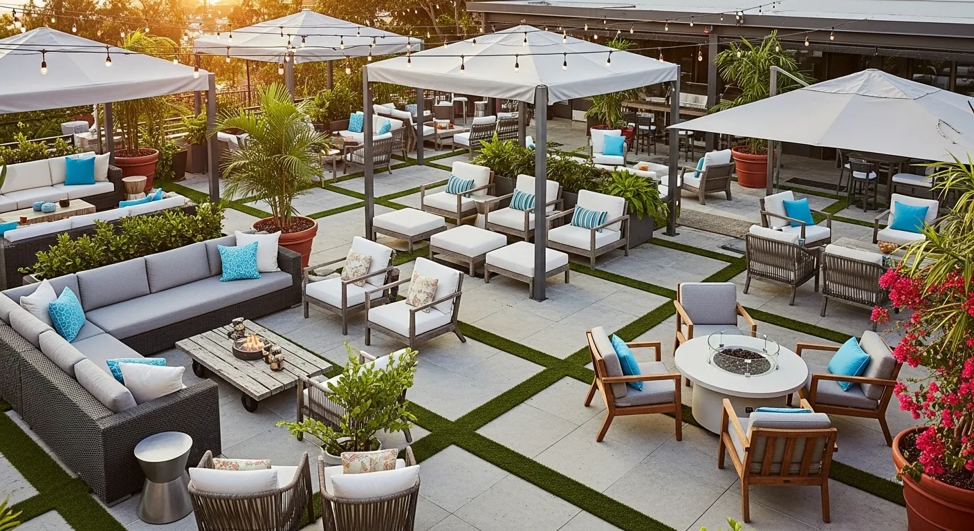 Commercial Outdoor Lounge Patio Furniture | Durable & Stylish