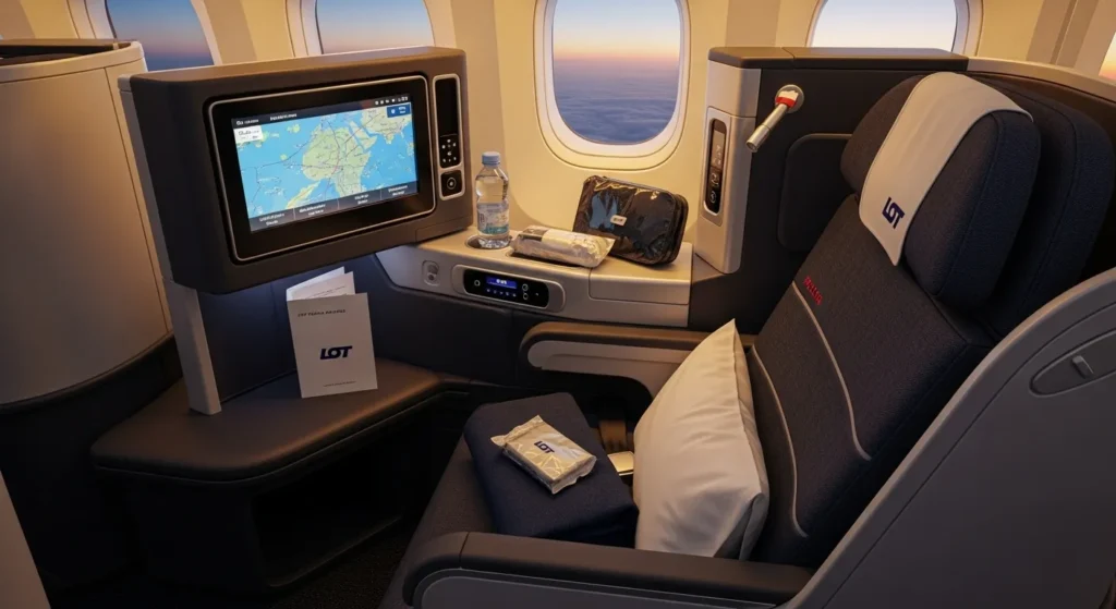 lot polish airlines business class seat reviews