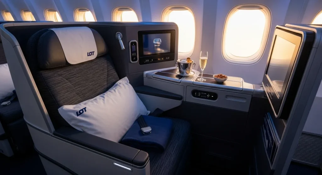 lot polish airlines business class seat reviews