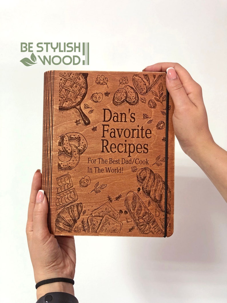 Wooden Recipe Books