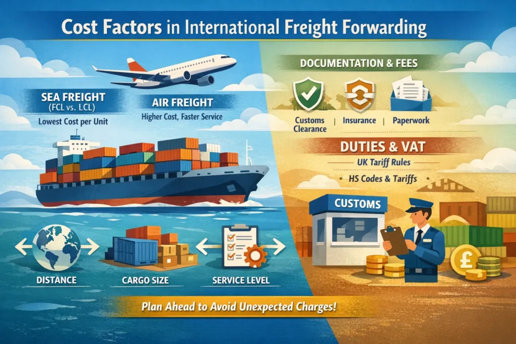 Cost Factors in International Freight Forwarding