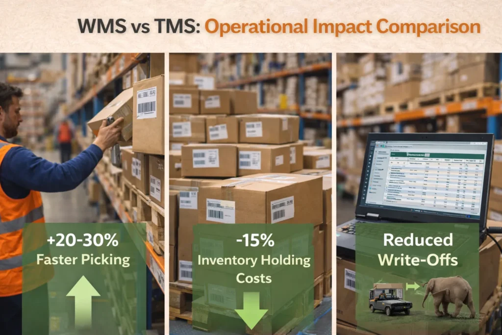 WMS vs TMS Operational Impact Comparison