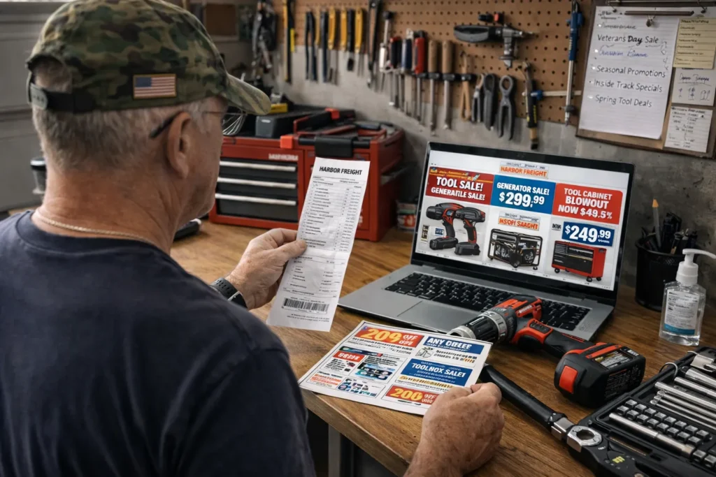 Does Harbor Freight give military discounts and tips for military shoppers saving on tools.