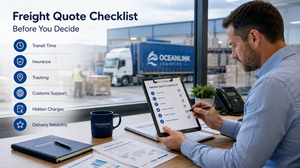 Build a Freight Quote Checklist Before You Decide