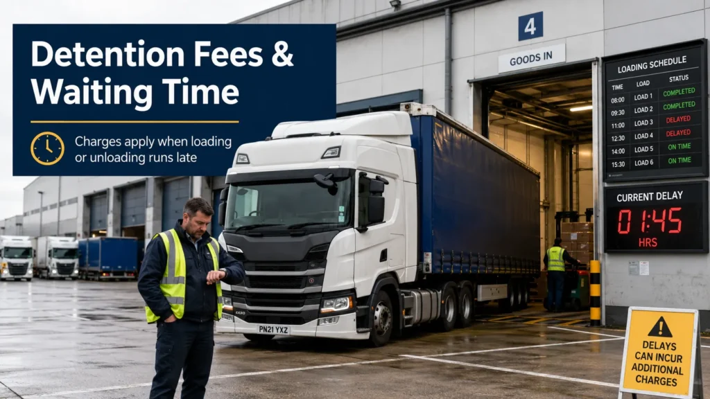 Detention Fees and Waiting Time