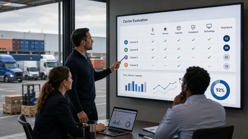 How Businesses Score Carrier Tender Responses