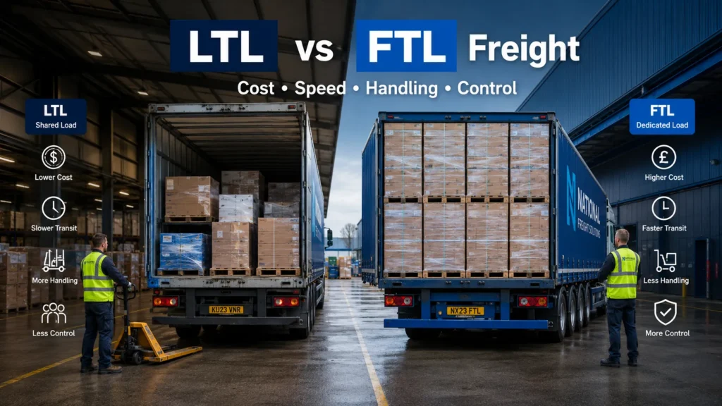 LTL vs FTL Freight Main Differences