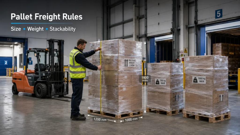 Pallet Freight and Load Size Rules