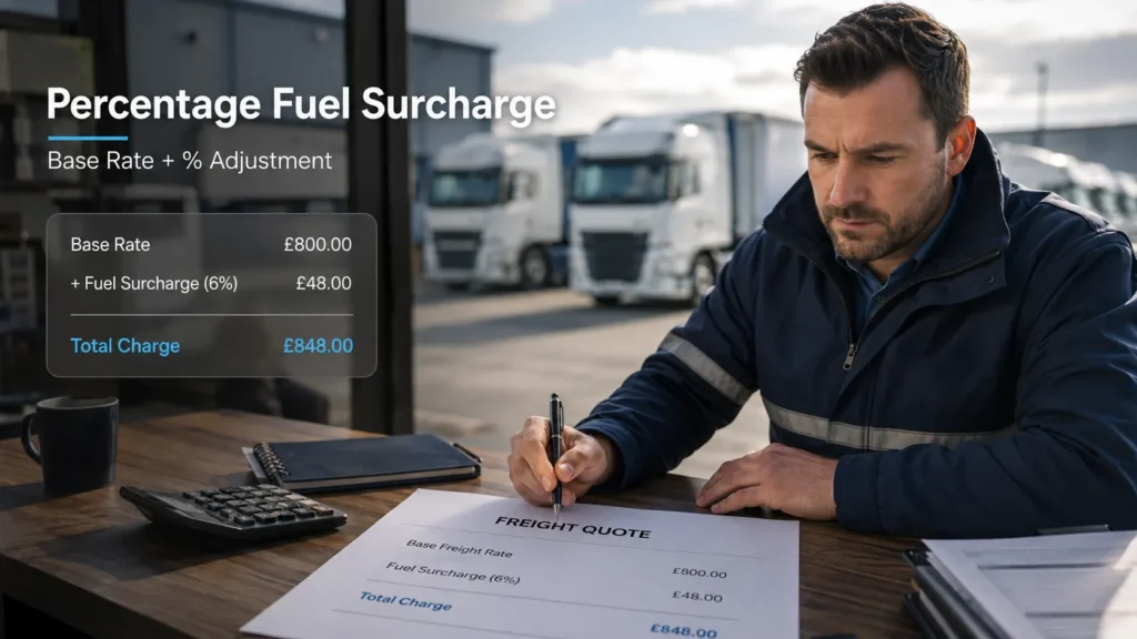 Percentage-Based Fuel Surcharge Example